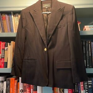 Ralph Lauren Black blazer gold buttons, EUC